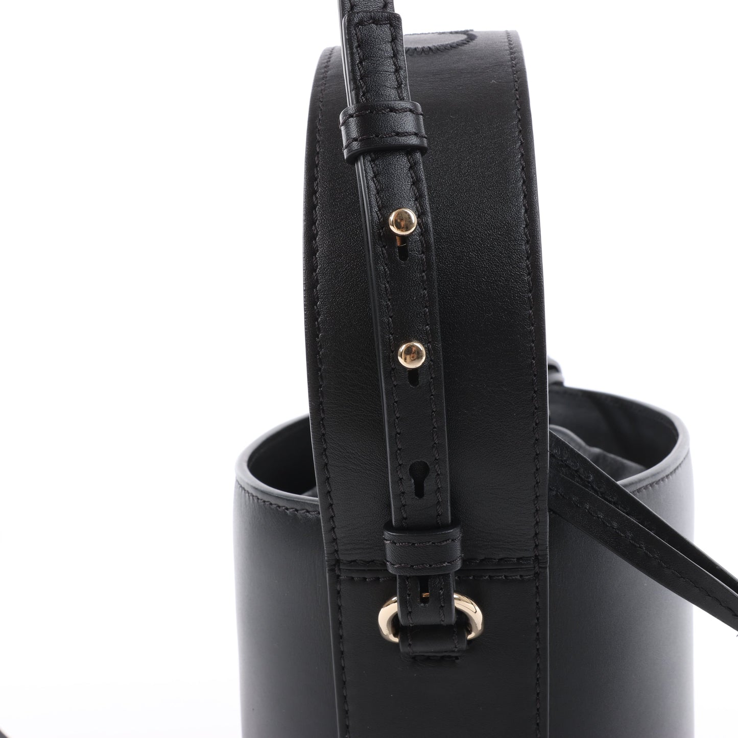 Chloe Sense Buckets Leather 2Way Handbag in Black