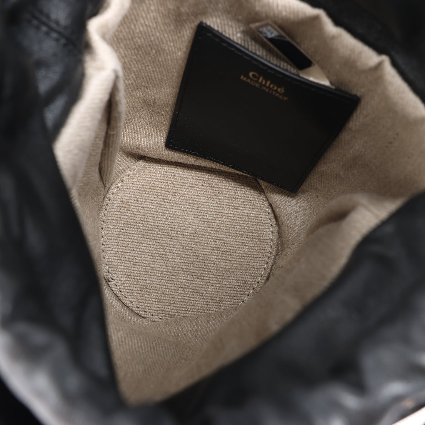Chloe Sense Buckets Leather 2Way Handbag in Black