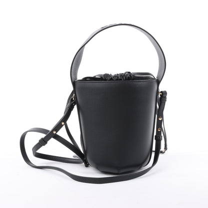 Chloe Sense Buckets Leather 2Way Handbag in Black