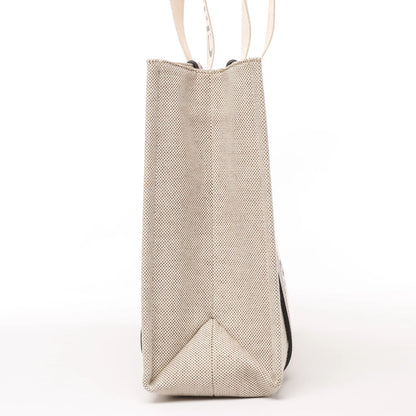 CHLOE Woody Medium Tote-Umhängetasche aus Canvas und Leder in Braun