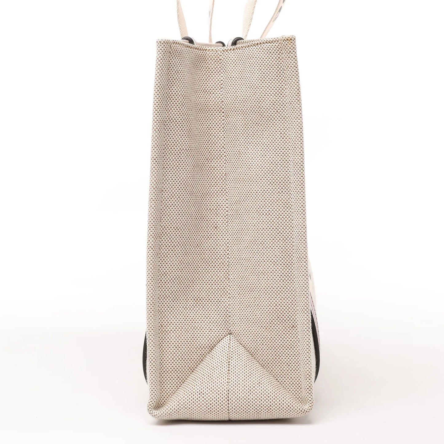 CHLOE Woody Medium Tote-Umhängetasche aus Canvas und Leder in Braun