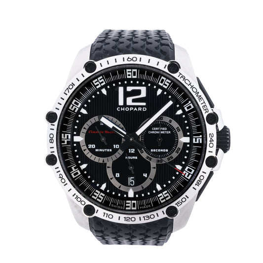Chopard Mille Miglia 8523 1636351 SS &amp; Rubber AT Uhr mit schwarzem Zifferblatt