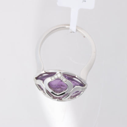 Chopard Imperiale Cocktailring aus 18 Karat Weißgold mit Amethyst und Diamanten, Größe 51 EU