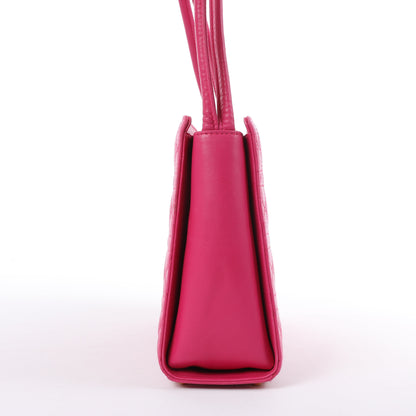 Christian Dior Vintage Cannage Leder-Umhängetasche in Pink
