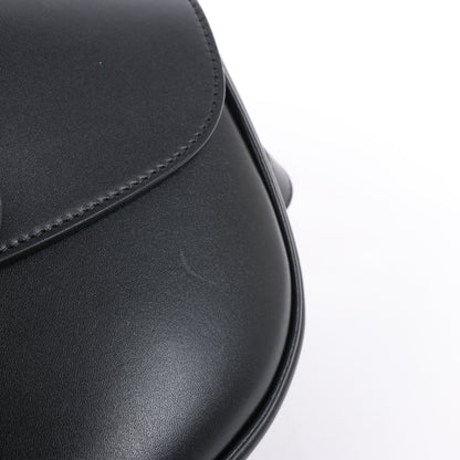 Christian Dior – Bobby – Mittlere Umhängetasche aus Kalbsleder mit Klappe in Schwarz