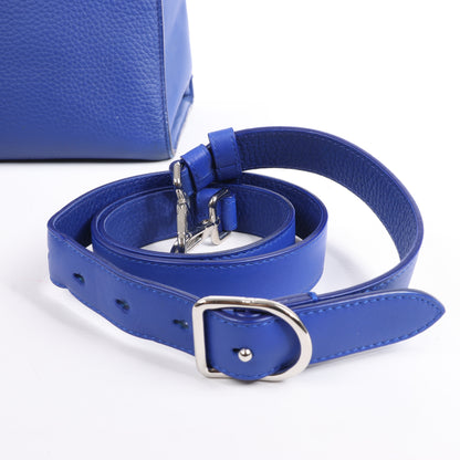 Christian Dior Diorever – Mittlere 2-Wege-Handtasche aus Leder in Blau