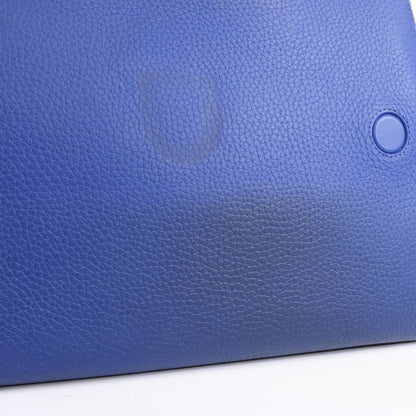 Christian Dior Diorever – Mittlere 2-Wege-Handtasche aus Leder in Blau