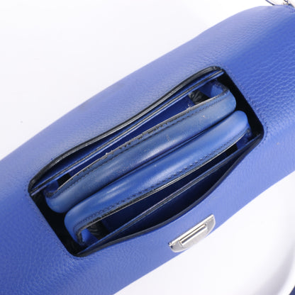 Christian Dior Diorever – Mittlere 2-Wege-Handtasche aus Leder in Blau