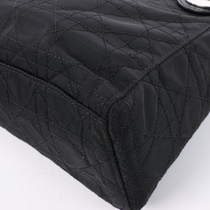 Christian Dior – Lady Dior – Cannage – Nylon-Handtasche in Schwarz