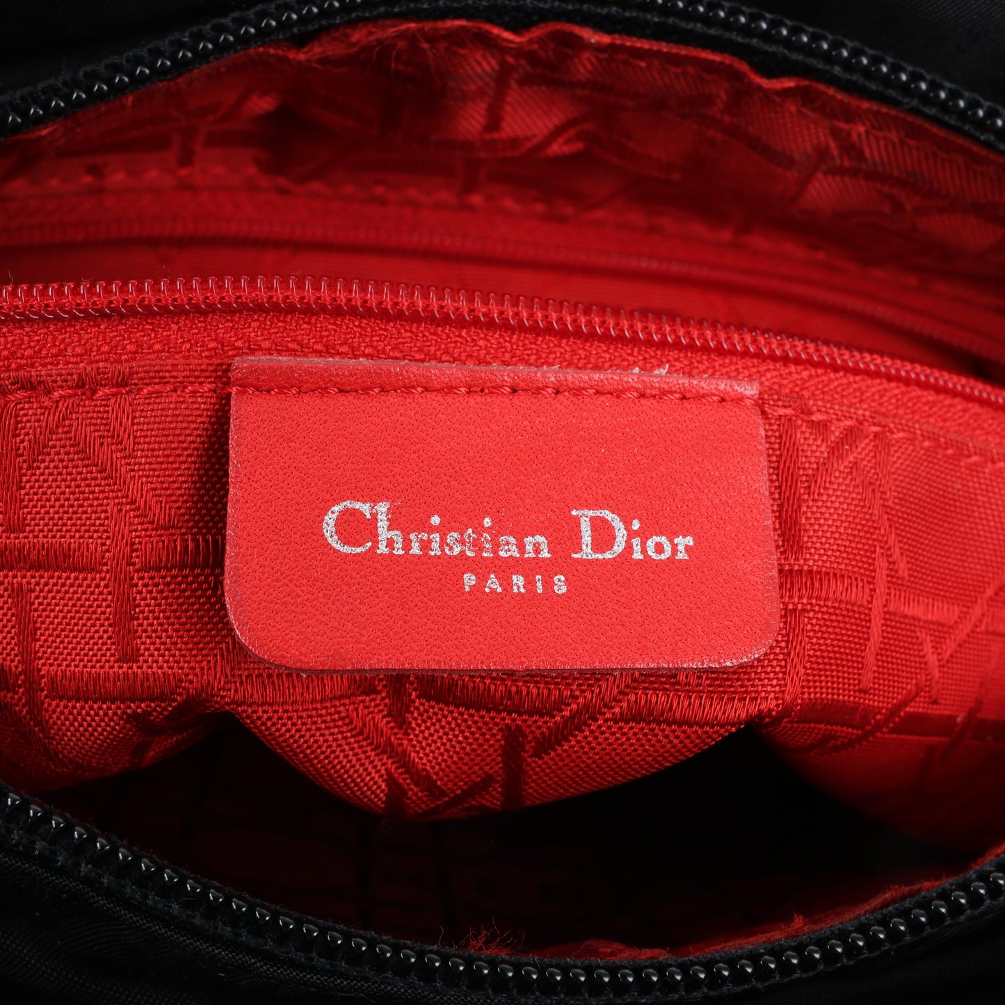 Christian Dior – Lady Dior – Cannage – Nylon-Handtasche in Schwarz