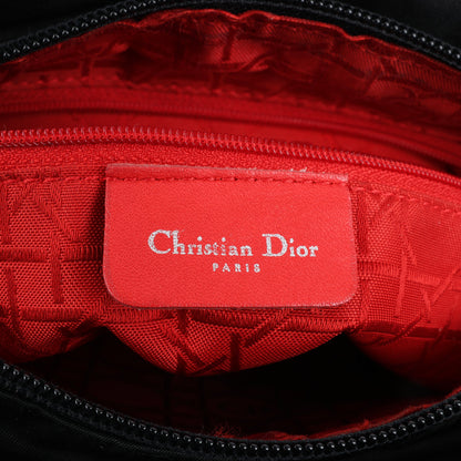 Christian Dior – Lady Dior – Cannage – Nylon-Handtasche in Schwarz