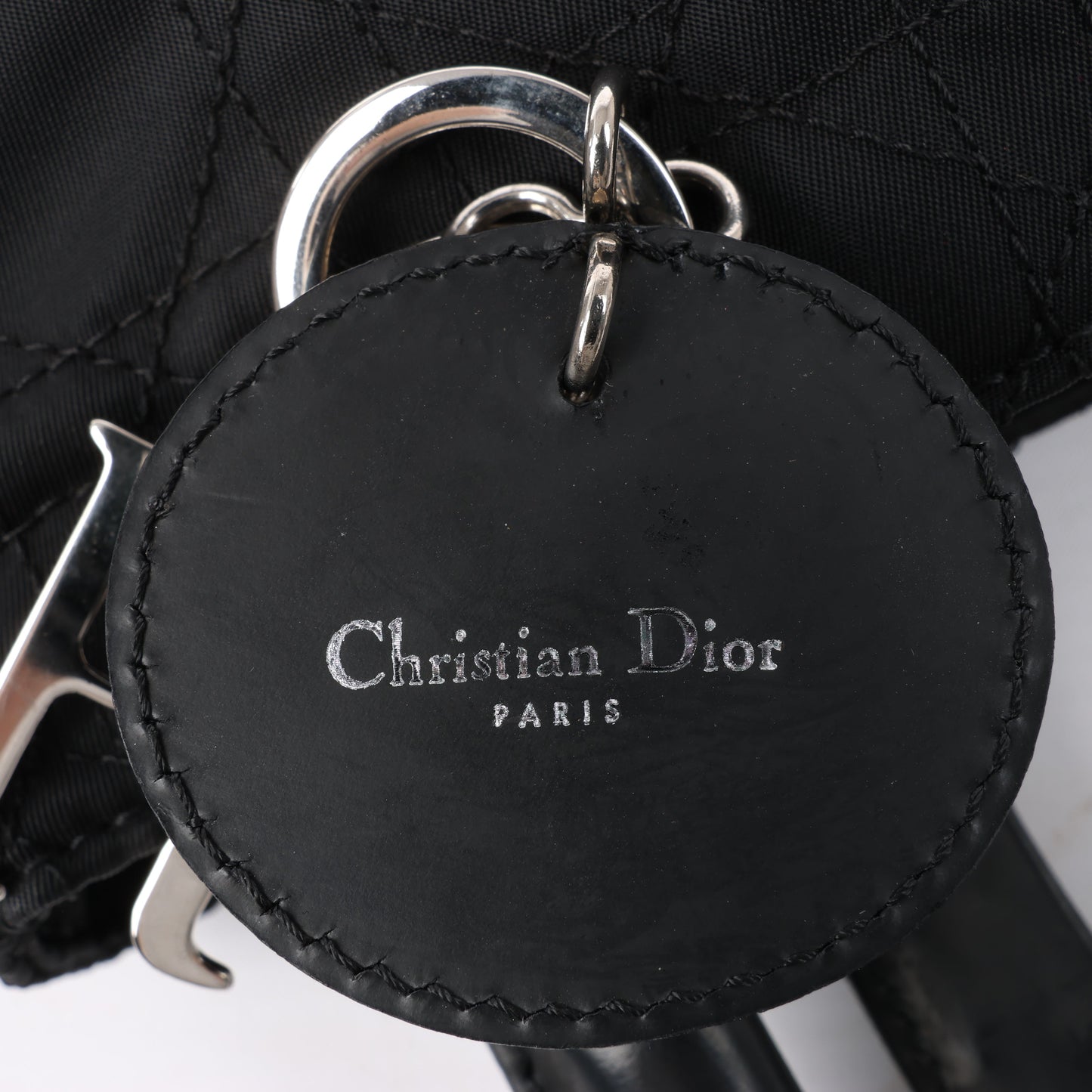 Christian Dior – Lady Dior – Cannage – Nylon-Handtasche in Schwarz