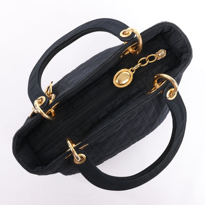 Christian Dior – Lady Dior – Cannage – Nylon-Handtasche in Schwarz
