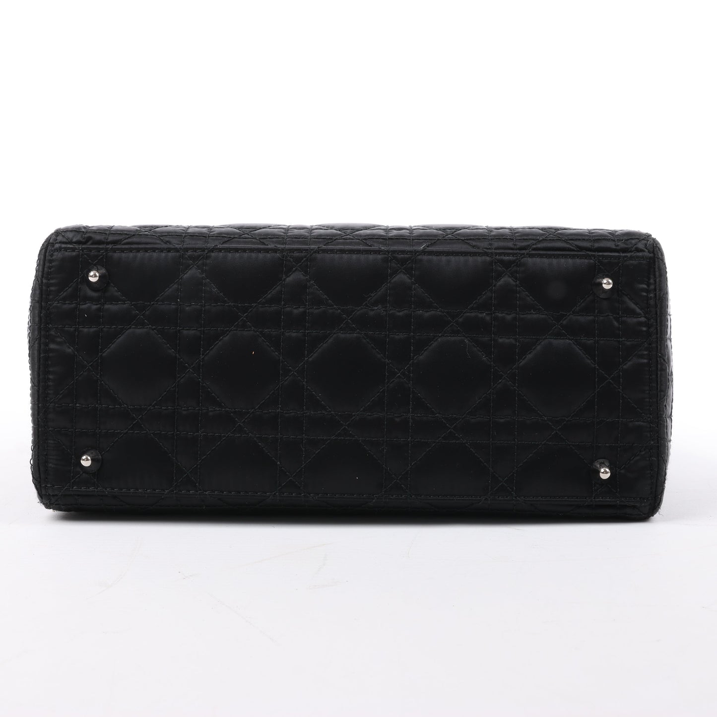Christian Dior – Lady Dior – Cannage – Nylon-Handtasche in Schwarz