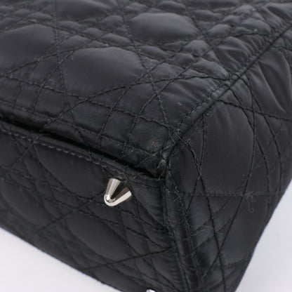 Christian Dior – Lady Dior – Cannage – Nylon-Handtasche in Schwarz