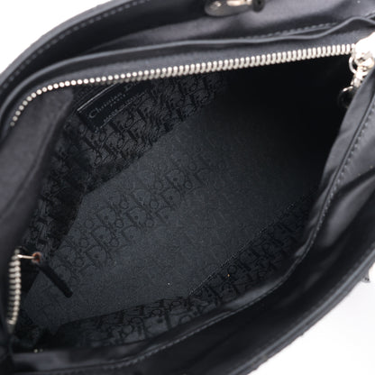 Christian Dior – Lady Dior – Cannage – Nylon-Handtasche in Schwarz