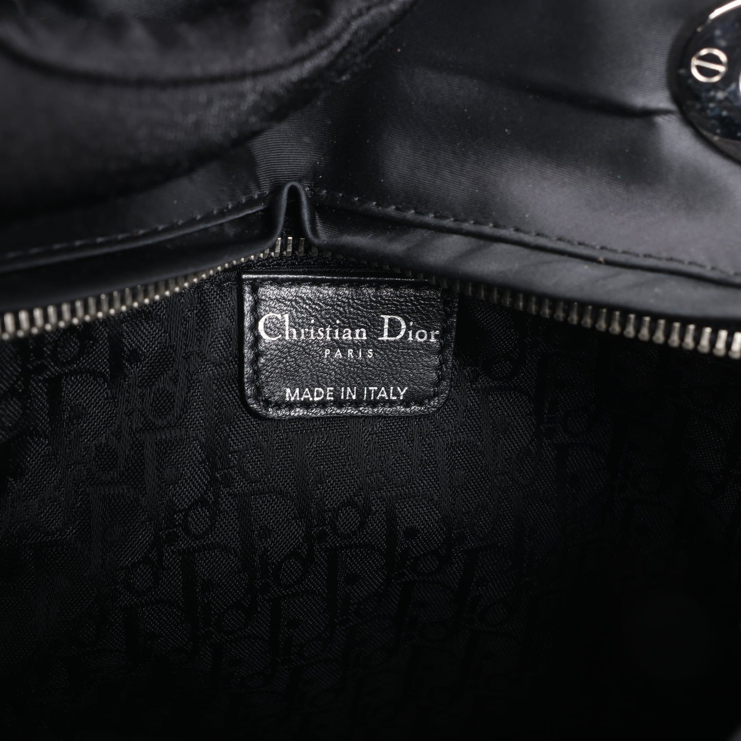 Christian Dior – Lady Dior – Cannage – Nylon-Handtasche in Schwarz