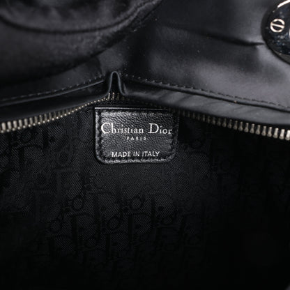 Christian Dior – Lady Dior – Cannage – Nylon-Handtasche in Schwarz