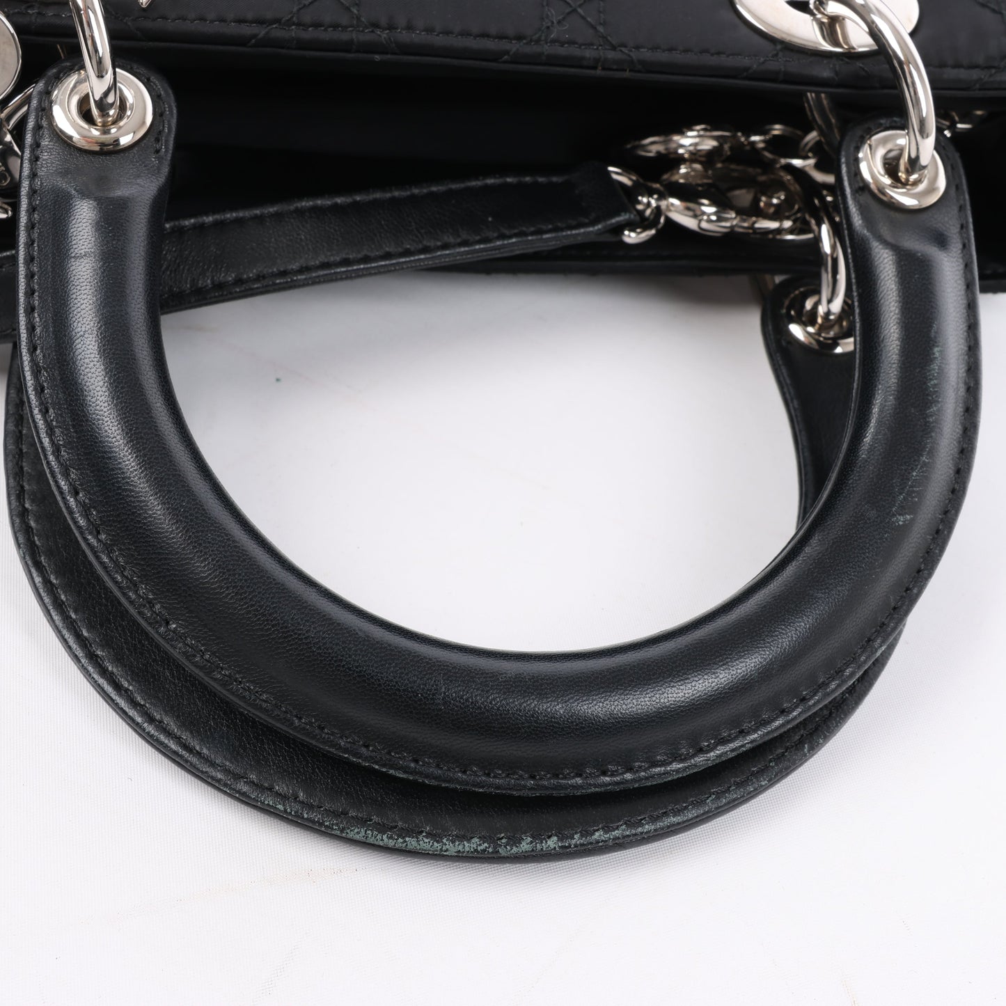 Christian Dior – Lady Dior – Cannage – Nylon-Handtasche in Schwarz