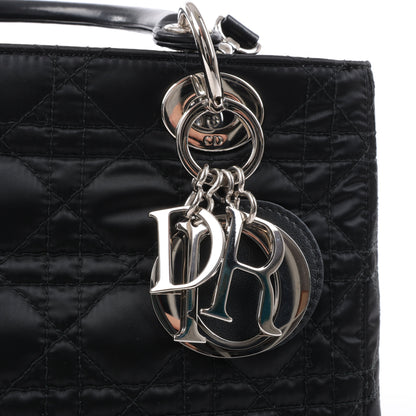 Christian Dior – Lady Dior – Cannage – Nylon-Handtasche in Schwarz