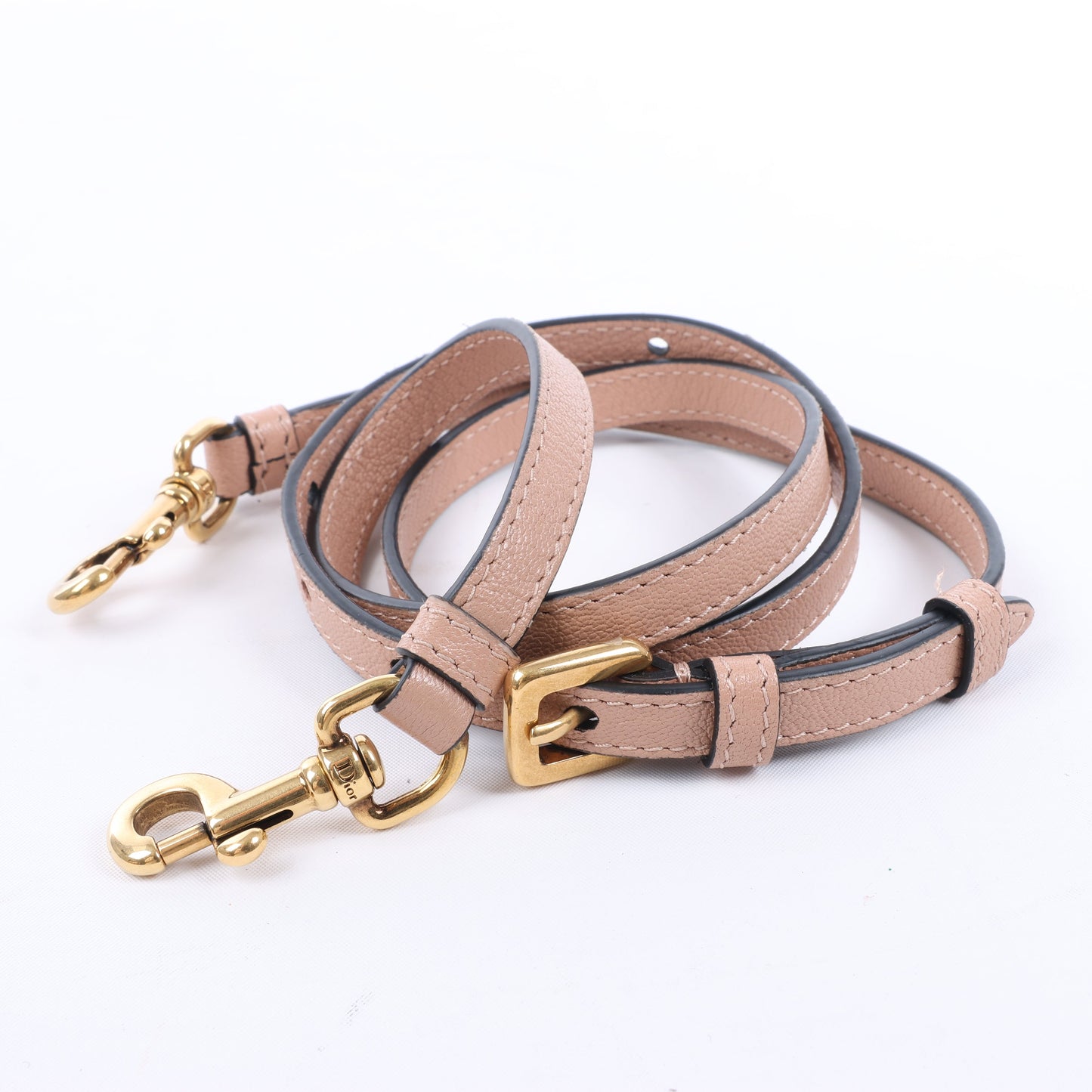 Christian Dior – Saddle Micro Bag – 2-Wege-Handtasche aus Leder in Blush