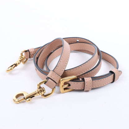 Christian Dior – Saddle Micro Bag – 2-Wege-Handtasche aus Leder in Blush