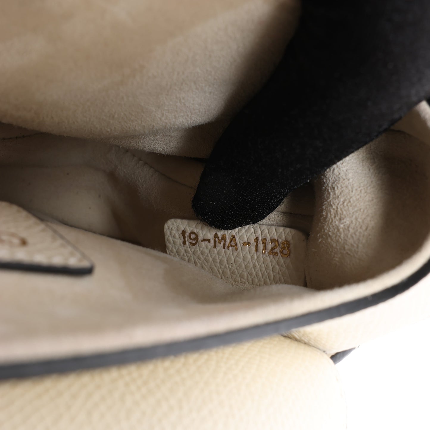 Christian Dior Saddle Mini Bag Lederhandtasche in Ecru