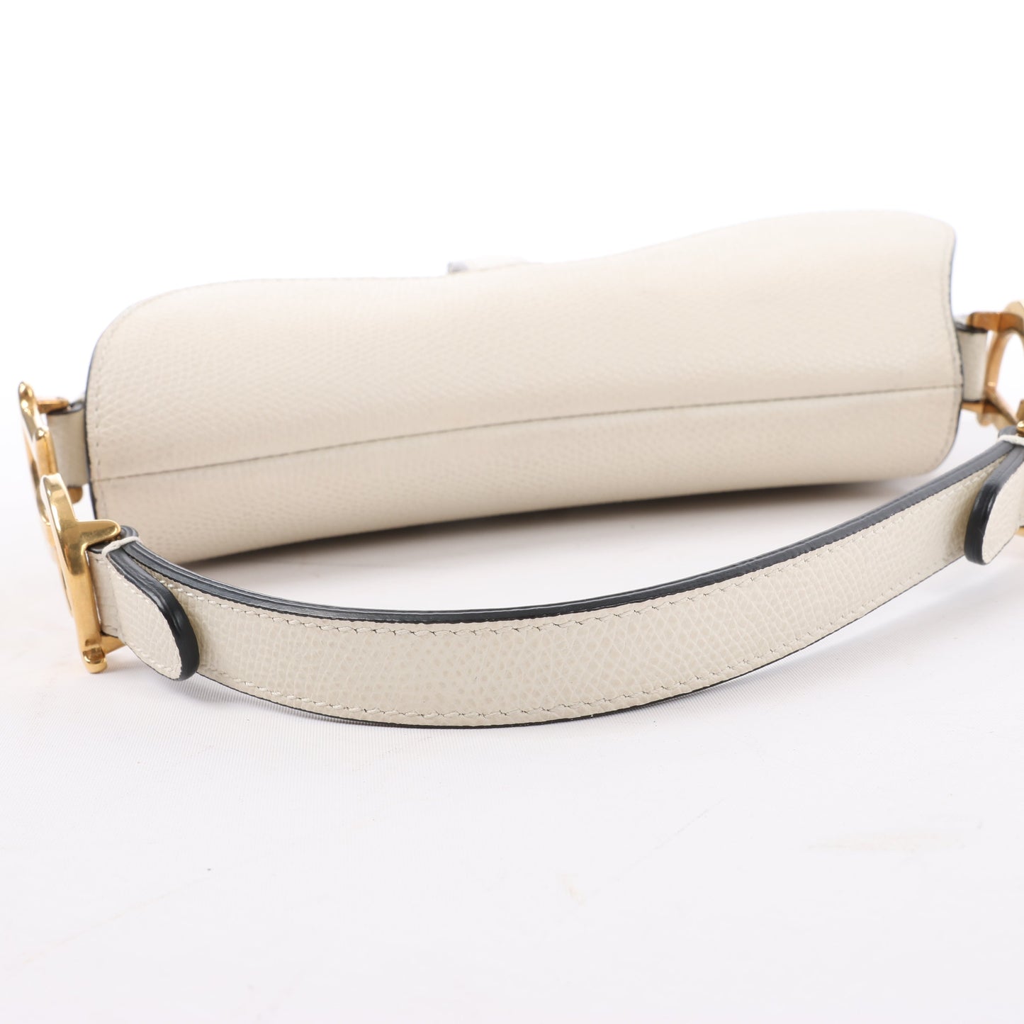 Christian Dior Saddle Mini Bag Lederhandtasche in Ecru
