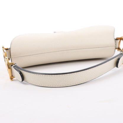 Christian Dior Saddle Mini Bag Lederhandtasche in Ecru