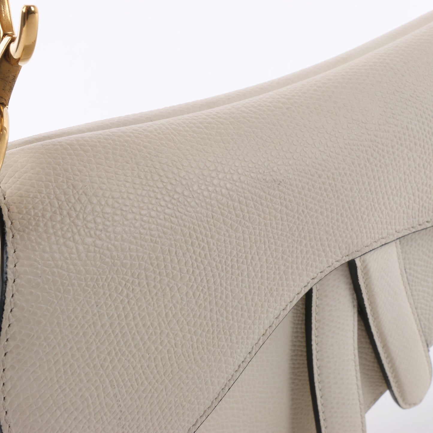 Christian Dior Saddle Mini Bag Lederhandtasche in Ecru