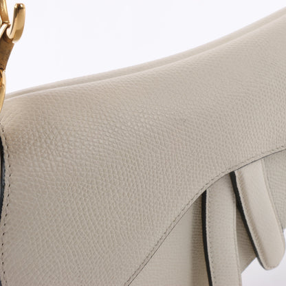 Christian Dior Saddle Mini Bag Lederhandtasche in Ecru