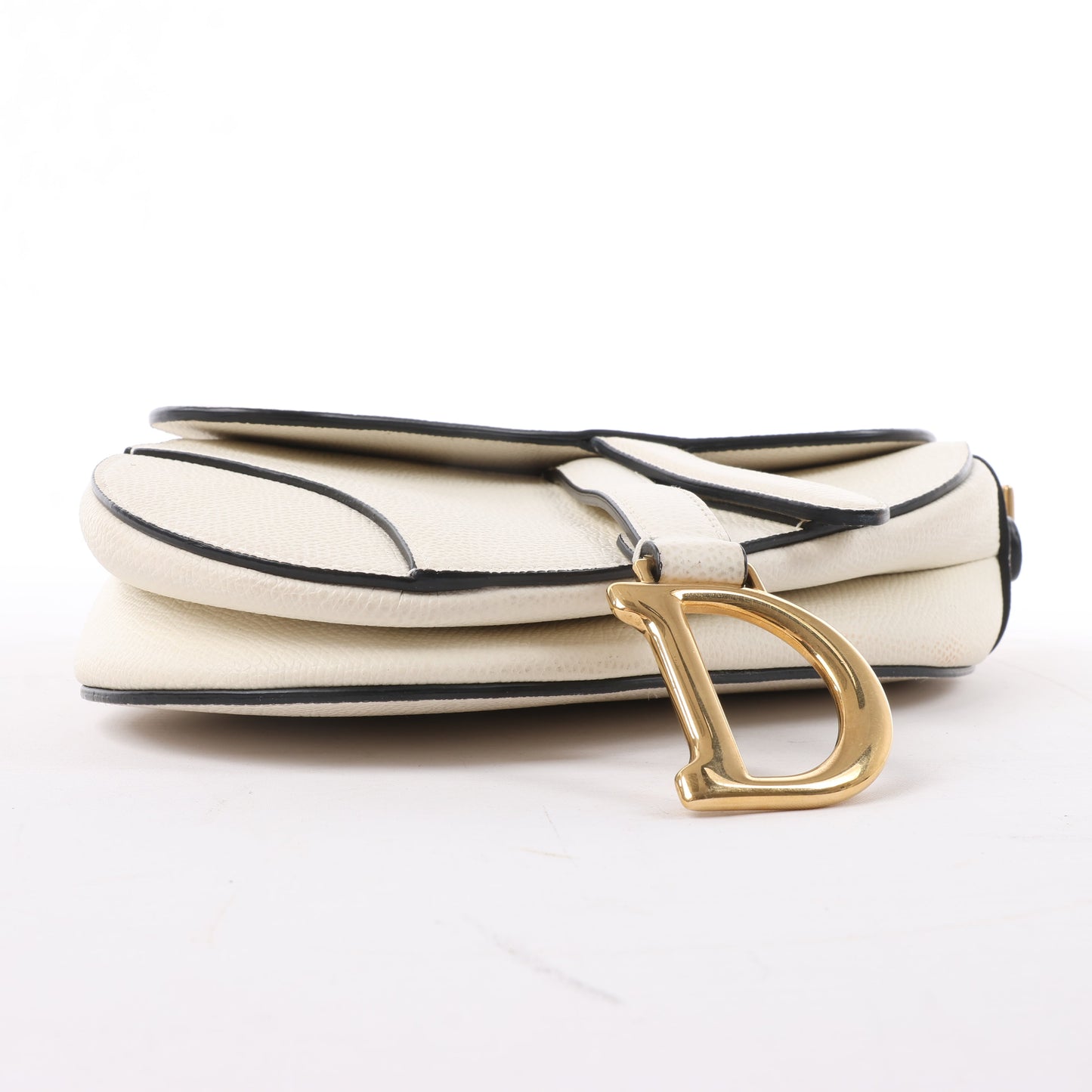 Christian Dior Saddle Mini Bag Lederhandtasche in Ecru