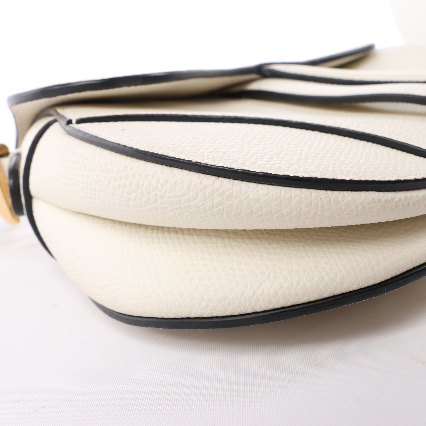 Christian Dior Saddle Mini Bag Lederhandtasche in Ecru