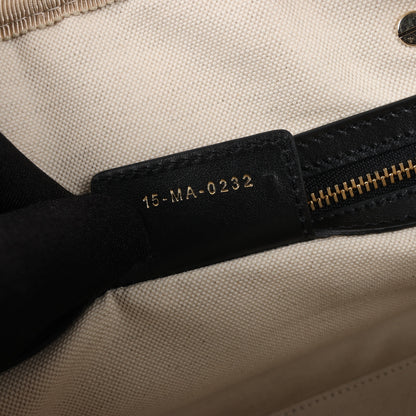 Christian Dior Große Dior Vibe Bowlingtasche mit Reißverschluss in Schwarz x Weiß