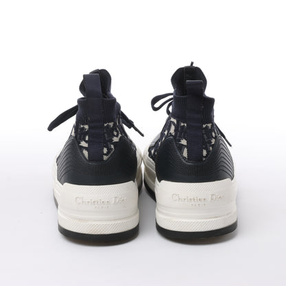 Dior Walk'n'Dior Platform Deep Blue Dior Oblique Technical Mesh and Calfskin Sneake, Size 40 EU