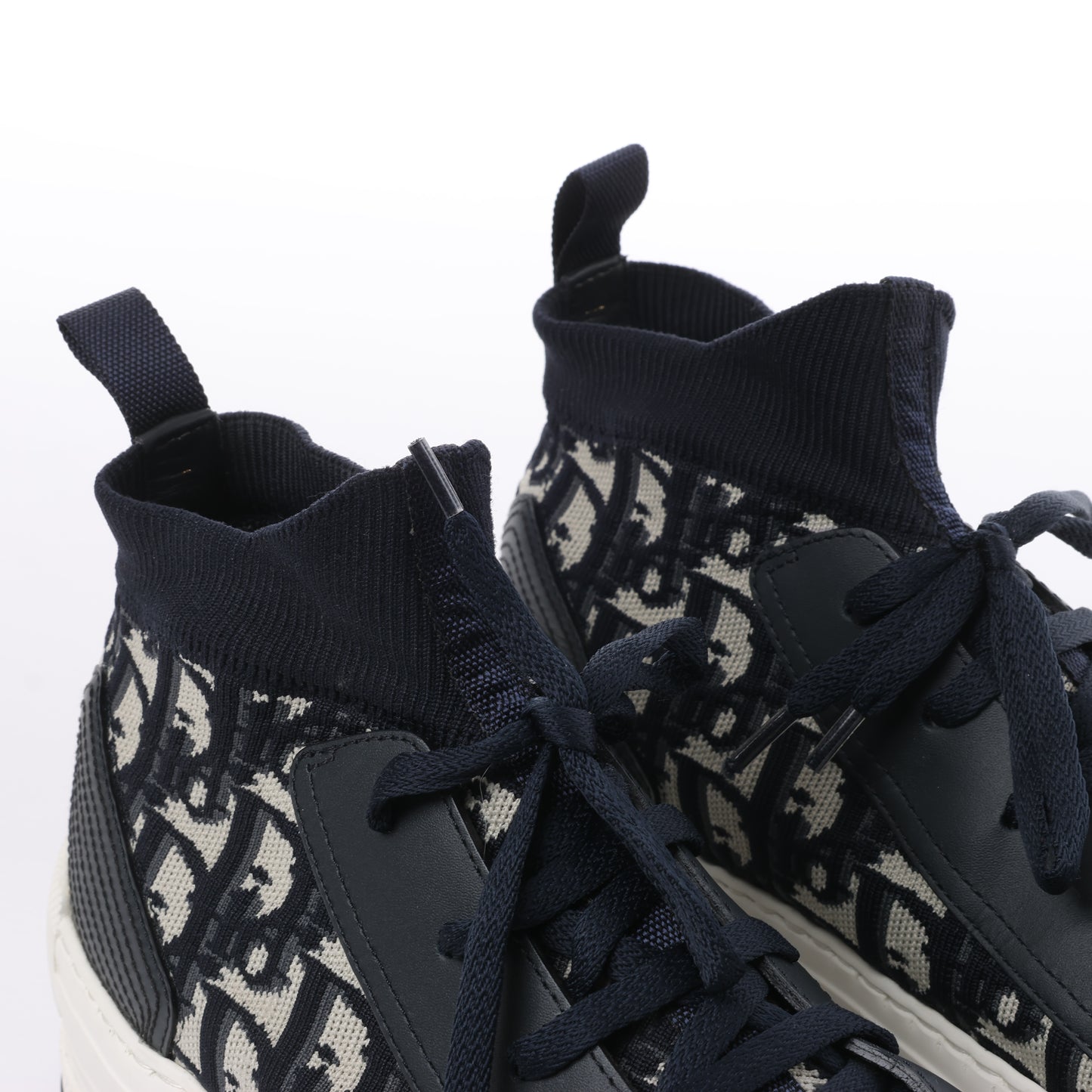 Dior Walk'n'Dior Platform Deep Blue Dior Oblique Technical Mesh and Calfskin Sneake, Size 40 EU