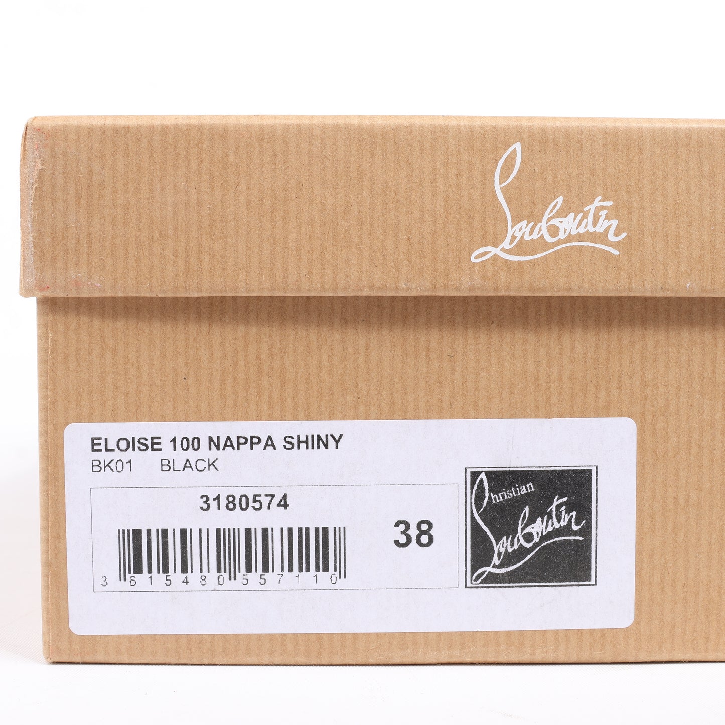 Christian Louboutin Eloise 100 Napa Shiny Heels in Schwarz, Größe 38 EU