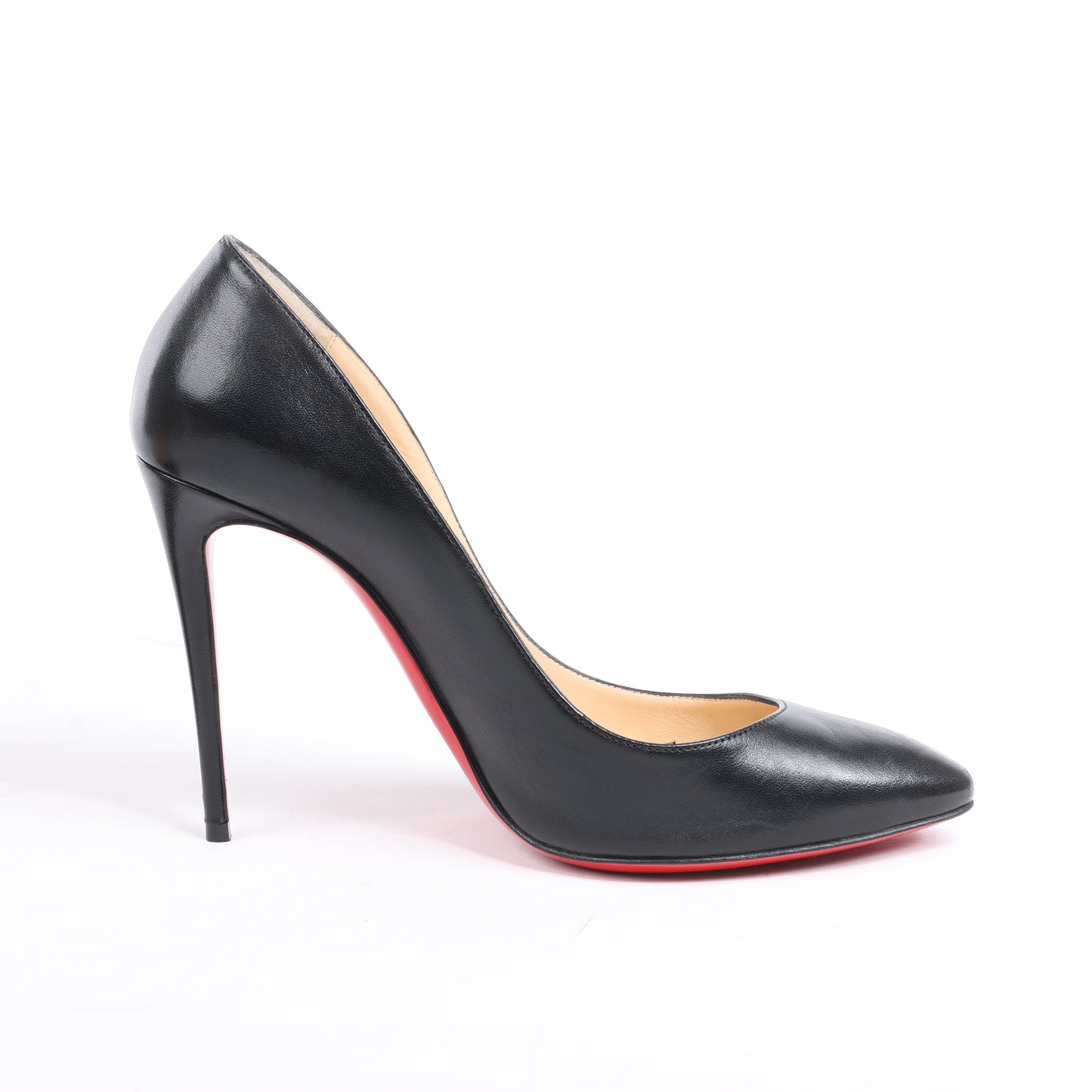 Christian Louboutin Eloise 100 Napa Shiny Heels in Schwarz, Größe 38 EU