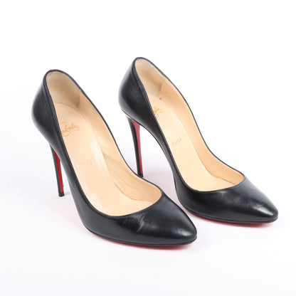 Christian Louboutin Eloise 100 Napa Shiny Heels in Schwarz, Größe 38 EU