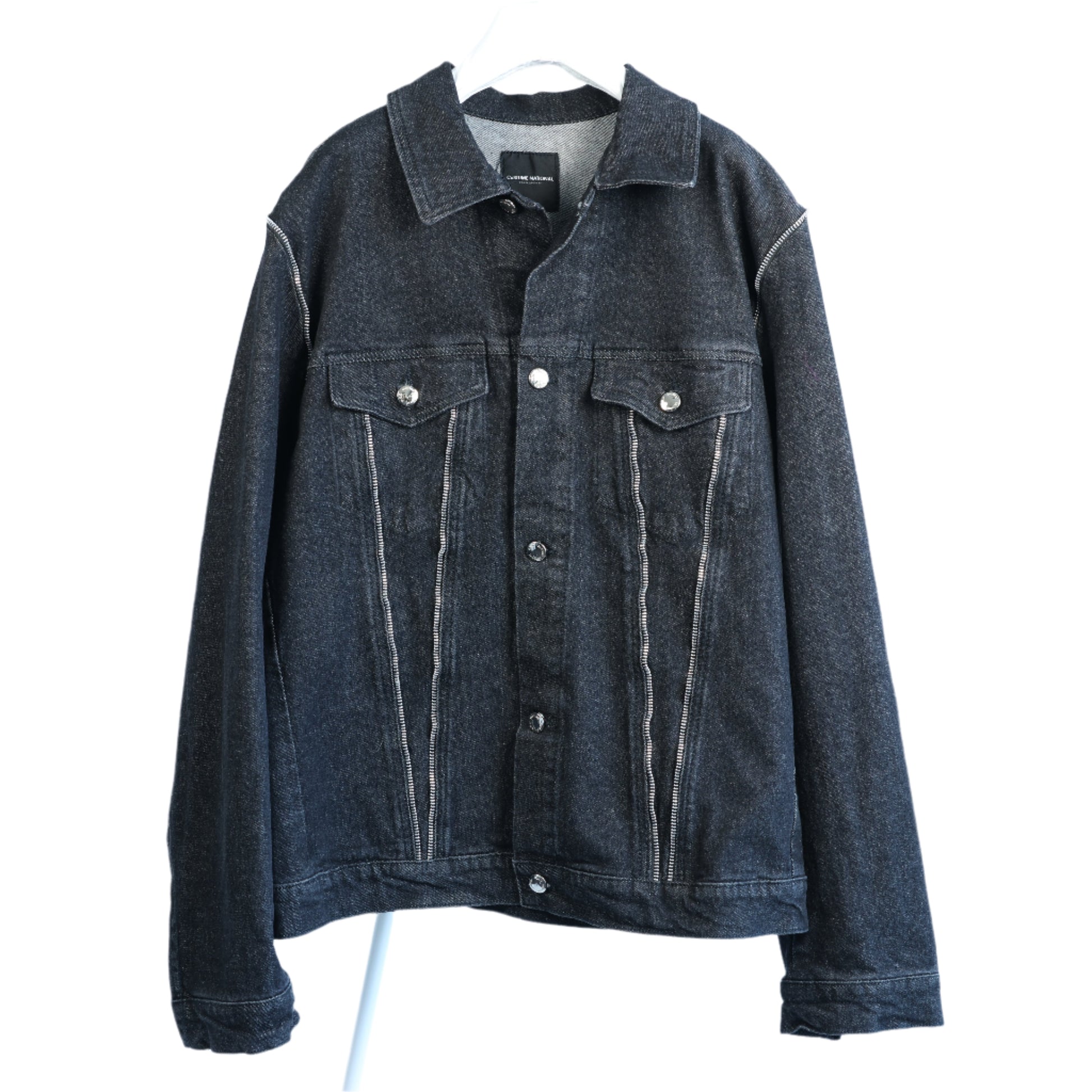 Denim jacket on a white background