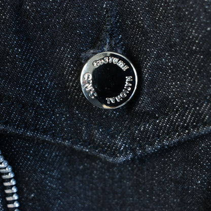 CoSTUME NATIONAL Dunkle Jeansjacke, 48 IT