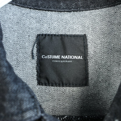 CoSTUME NATIONAL Dunkle Jeansjacke, 48 IT