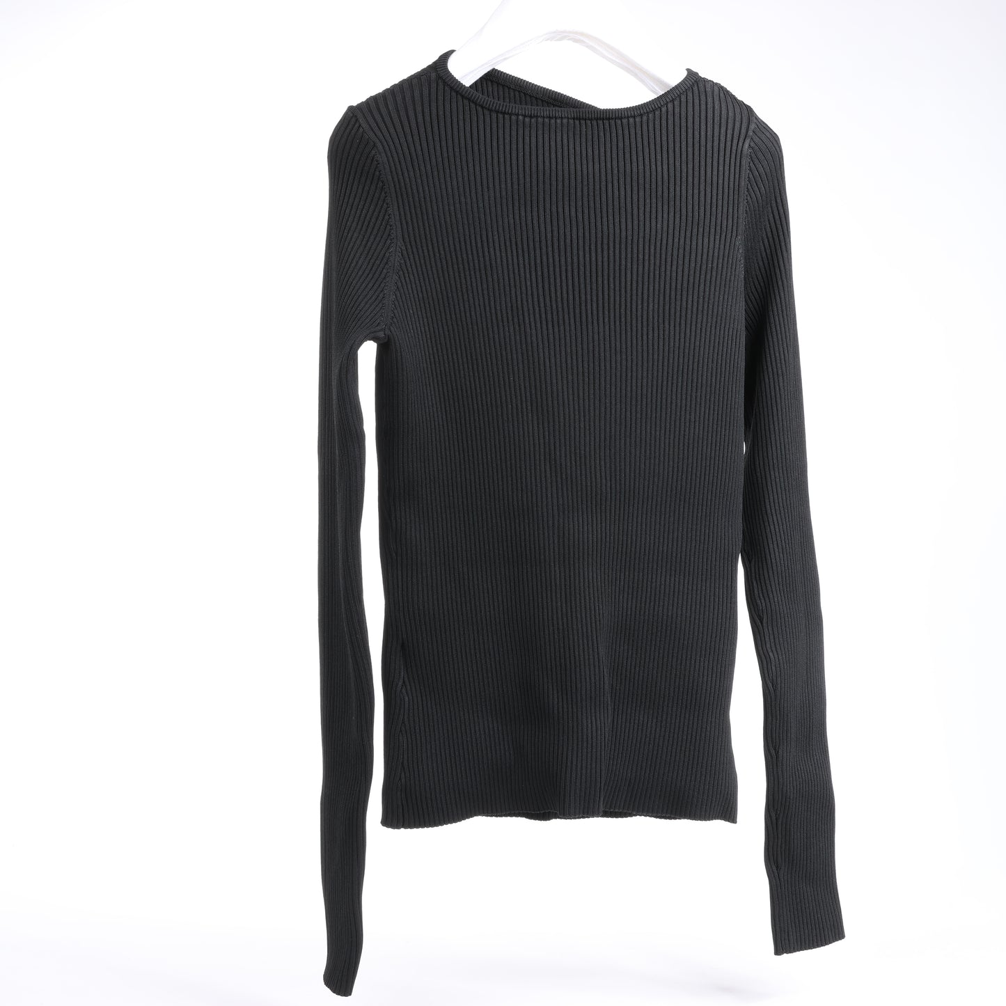 Coperni Cut-Out Rippstrick-Top in Schwarz, Größe L