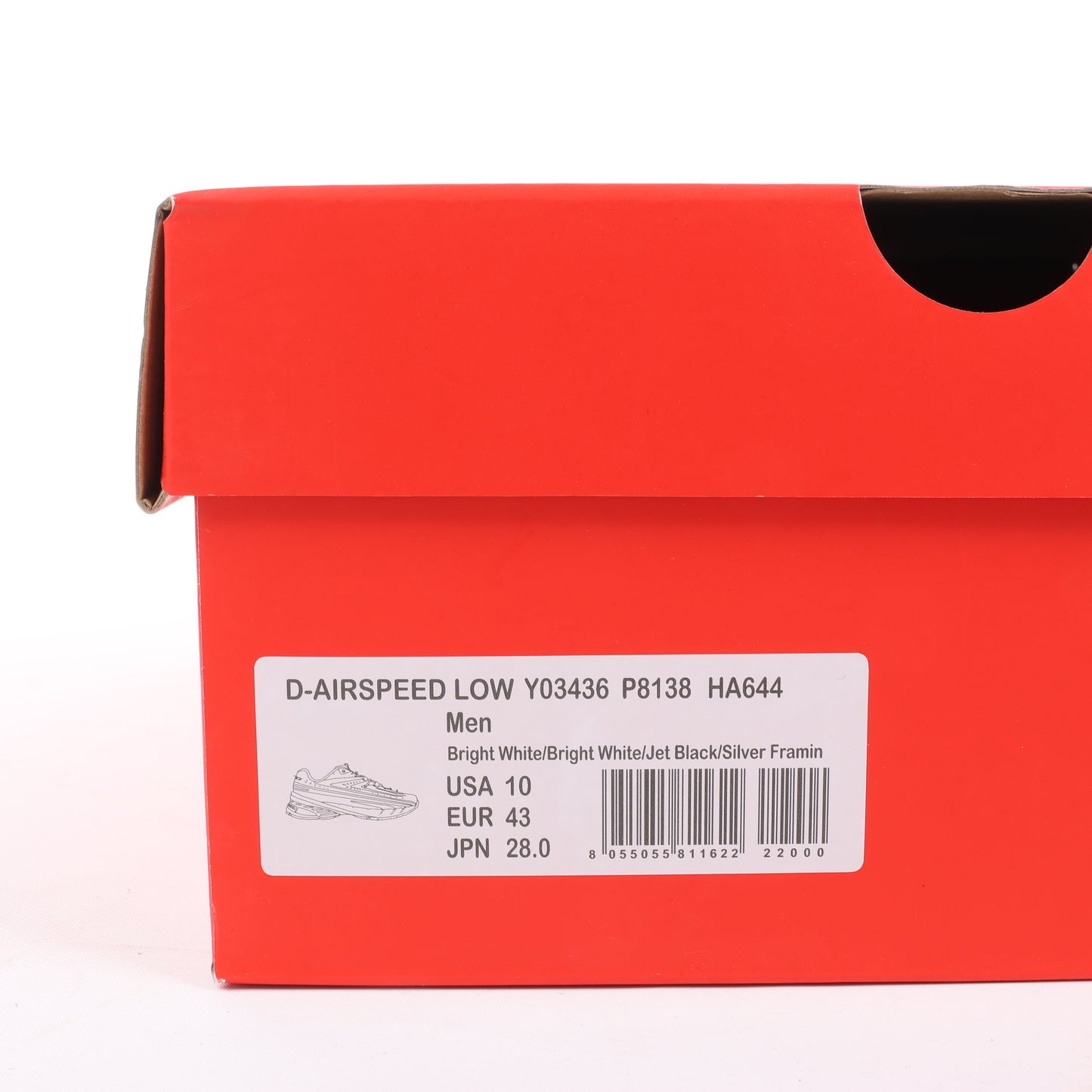 Diesel D-Airspeed Low-Striped Sneakers aus beschichtetem Ripstop in Silber, Größe 43 EU
