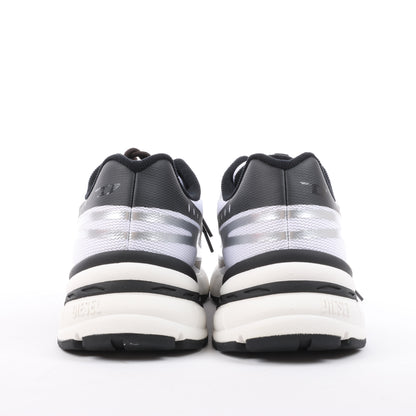 Diesel D-Airspeed Low-Striped Sneakers aus beschichtetem Ripstop in Silber, Größe 43 EU