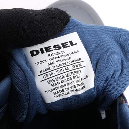 Diesel D-Cage Runner in Marineblau x Orange, Größe 43 EU