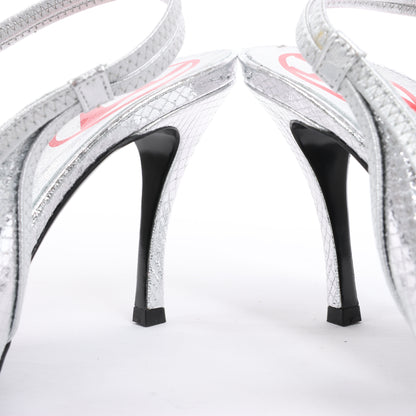 Diesel D-Venus Sb Lack-Slingback-Pumps mit Prägung, Größe 38 EU