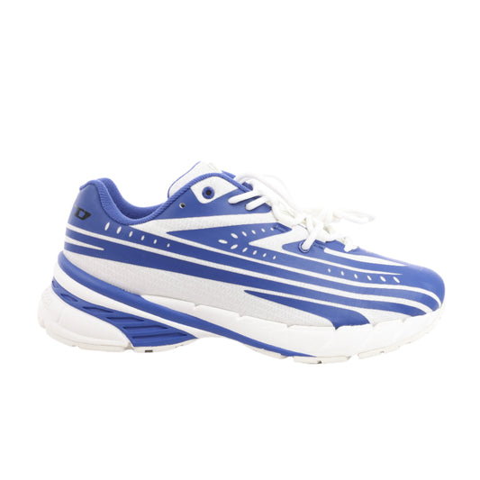 Diesel Multi D-Airspeed Low-Striped Sneakers aus beschichtetem Ripstop, Größe 42 EU