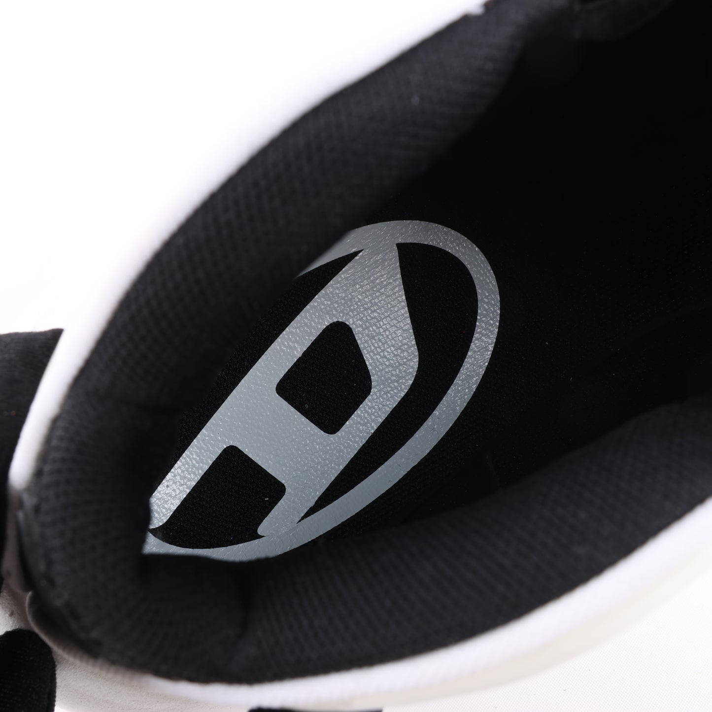 Diesel White S-D-Runner-Slip-on sneakers with Oval D instep, Size 36 EU