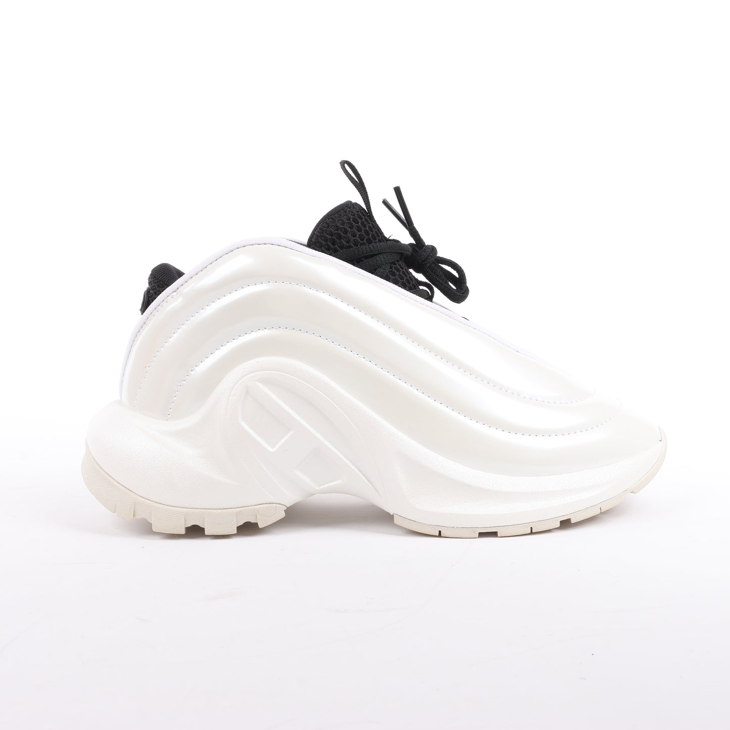 Diesel White S-D-Runner-Slip-on sneakers with Oval D instep, Size 36 EU